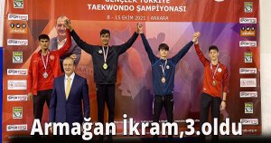 Armağan İkram, Gençler Türkiye Taekwondo Şampiyonası’nda 3. oldu