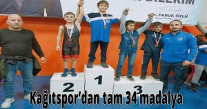 Kağıtspor’dan tam 34 madalya