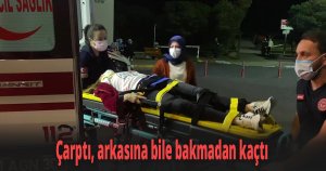 Motosikletli kuryenin çarptığı genç kadın yaralandı
