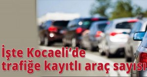 İşte Kocaeli'de trafiğe kayıtlı araç sayısı