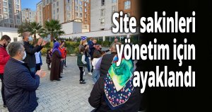 Site sakinleri ile yönetim arasında tartışma çıktı