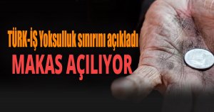 TÜRK-İŞ Yoksulluk sınırını açıkladı