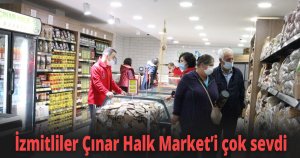 İzmitliler Çınar Halk Market’i çok sevdi