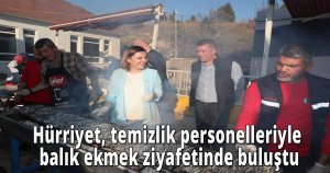 Hürriyet, temizlik personelleriyle balık ekmek ziyafetinde buluştu