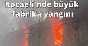 Kocaeli'nde büyük fabrika yangını