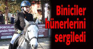 Biniciler hünerlerini sergiledi