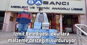 İzmit Belediyesi okullara malzeme desteğini sürdürüyor
