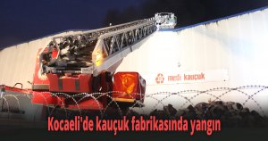 Kocaeli'de kauçuk fabrikasında yangın