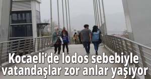 Kocaeli’de lodos sebebiyle vatandaşlar zor anlar yaşıyor