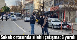 Sokak ortasında silahlı çatışma