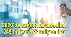 2020'de sağlık harcamaları 249 milyar 932 milyon lira 
