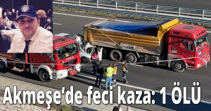 Akmeşe'de feci kaza:1 ÖLÜ
