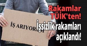 İşsizlik rakamları açıklandı!
