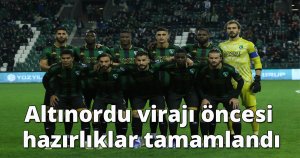 Kocaelispor'da Altınordu virajı öncesi hazırlıklar tamamlandı