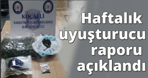 Haftalık uyuşturucu raporu açıklandı