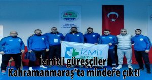 İzmitli güreşçiler Kahramanmaraş’ta mindere çıktı
