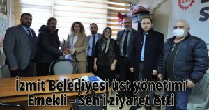 İzmit Belediyesi üst yönetimi Emekli – Sen’i ziyaret etti