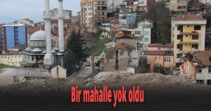 Bir mahalle yok oldu