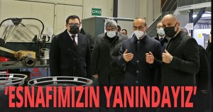 Vali Yavuz ve Başkan Bulut’tan Sanayi Sitesi esnafına ziyaret