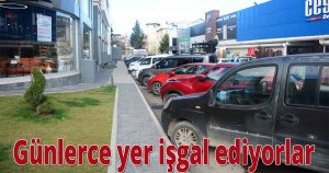 Günlerce yer işgal ediyorlar