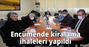  Encümende kiralama ihaleleri yapıldı