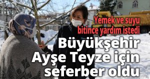 Yemek ve suyu bitince yardım istedi