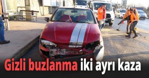 Aynı yerde üst üste iki ayrı kaza