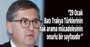 Başkan Yıldızlı’dan Mübadele’nin yıl dönümü Ve Batı Trakya Türkleri Milli Direniş Günü mesajı