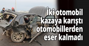 Otomobiller çarpıştı: 3 yaralı
