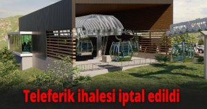 Teleferik ihalesi iptal edildi