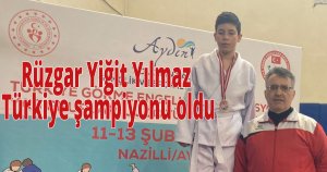 Rüzgar Yiğit Yılmaz Türkiye şampiyonu oldu