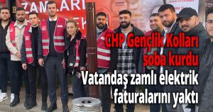 CHP Gençlik Kolları soba kurdu