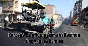 Kartepe Dumlupınar mahallesinde üst yapı çalışması