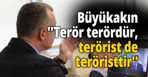 Büyükakın ''Terör terördür, terörist de teröristtir''