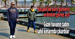 Kocaeli'de karlı günlerin ardından güneş açtı