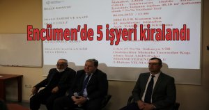 Encümen’de 5 işyeri kiralandı