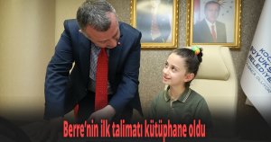 Berre’nin ilk talimatı kütüphane oldu