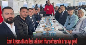 Mahalle sakinleri iftarda bir araya geldi