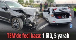 TEM’de feci kaza