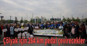 Çölyak için 264 km pedal çevirecekler