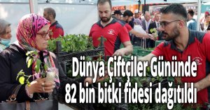 Vatandaşa 82 bin fide dağıtıldı