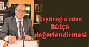  Zeytinoğlu'ndan bütçe  değerlendirmesi