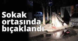 Sokak ortasında bıçaklandı