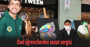 Özel öğrencilerden sanat sergisi