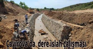 Çayırova'da altyapı ve üstyapı dere ıslah çalışması