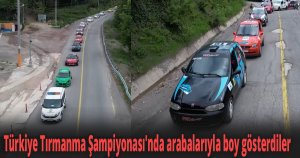 Türkiye Tırmanma Şampiyonası'nda arabalarıyla boy gösterdiler