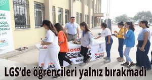  LGS’de öğrencileri yalnız bırakmadı 