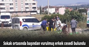 Sokak ortasında başından vurulmuş erkek cesedi bulundu