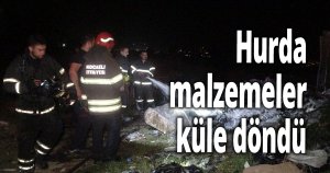 Depolama alanında yangın