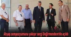 Ahşap sempozyumuna yakışır sergi Değirmendere’de açıldı